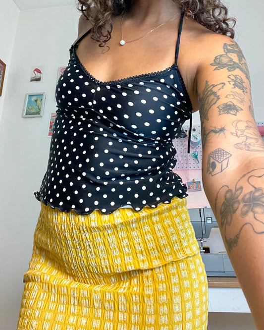 Polka Halter Top
